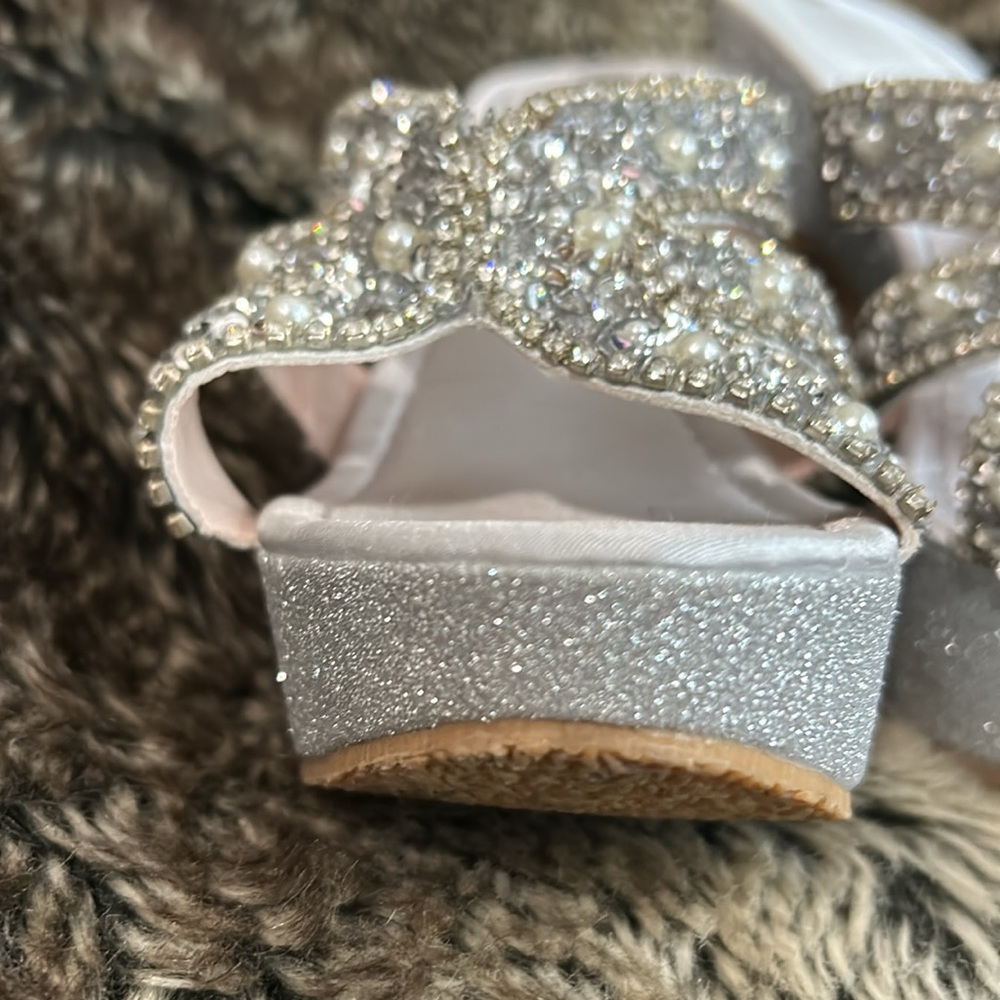 ⚠️DELETING SOON⚠️ Shein Glamorous Silver Embellished High Heels - Picture 9 of 9
